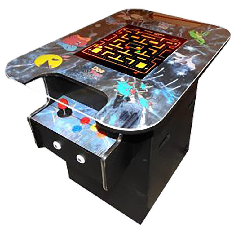 INCOMPLETE 412 Classic Retro Games Cocktail Arcade Machine - Full Size - 2-Player
