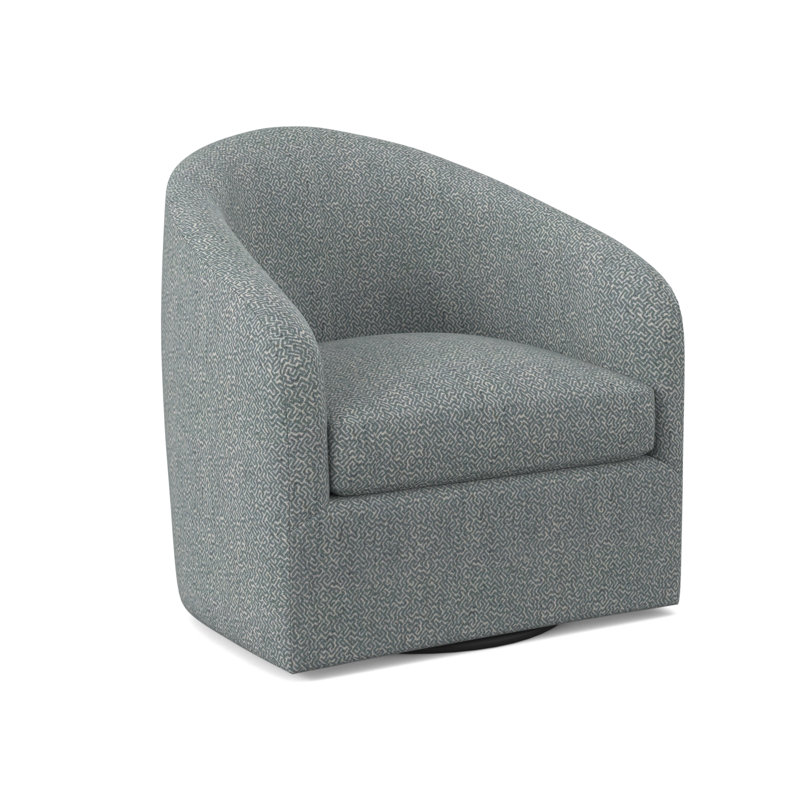 Chaise pivotante Pinnacle, Mélange de polyester cyan maya