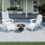 Ensemble de 4 repose-pieds Adirondack Hdpe Classic-1158755496