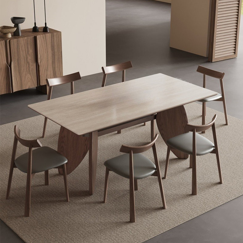 Table de salle à manger simple de style italien, H 29,5 po x L 70,8 po x l 35,4 po