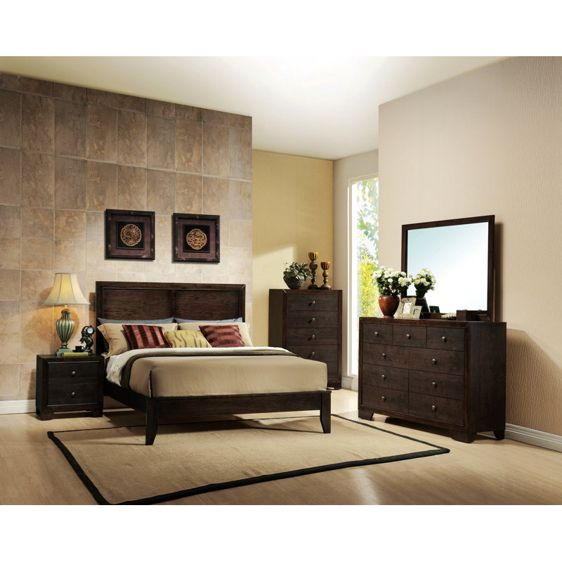 Kyleanthony Standard Bed（Only Bed）, Queen, Espresso