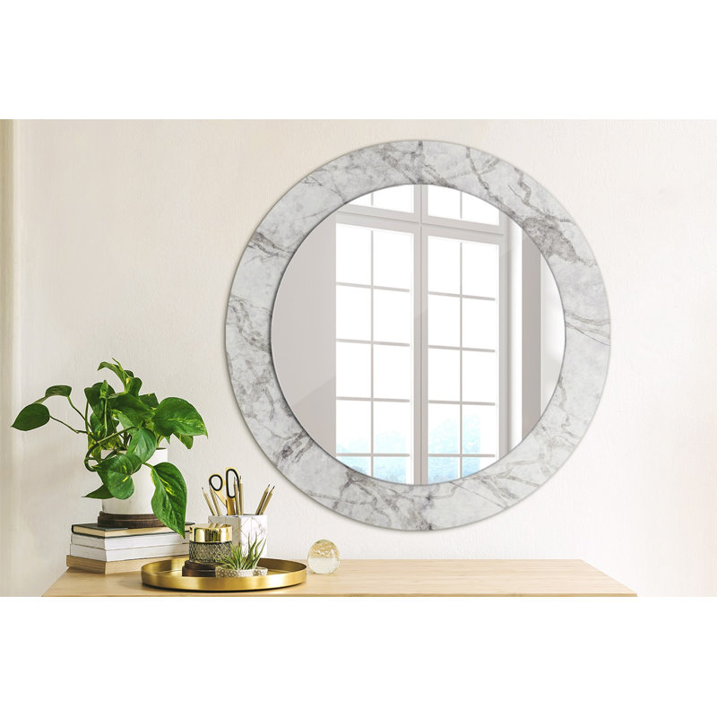 Huldar Glass Flat Wall Mirror, 60cm H x 60cm W