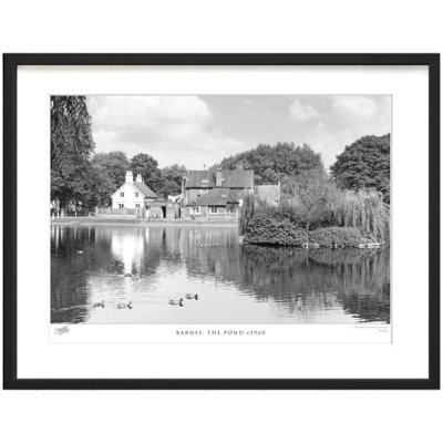 Barnes, The Pond C1960 by Francis Frith - Single Picture Frame Print