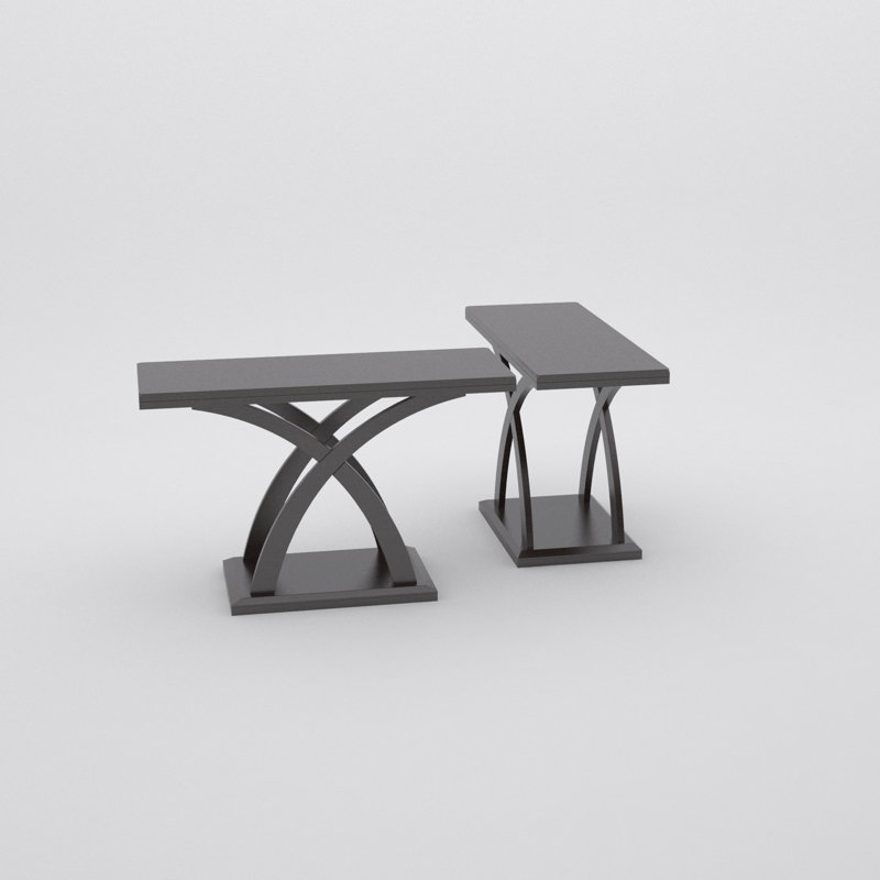 Almeta 48'' Console Table, Dark Cherry
