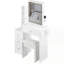 Petit meuble-lavabo 29,2 po à DEL avec tabouret-127384568