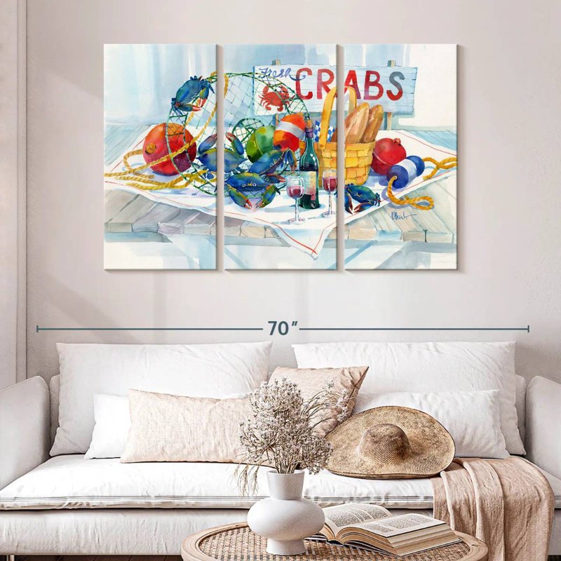Brampt Crabs Galore, 32" H x 50" W