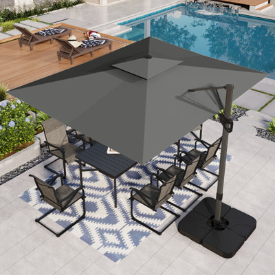 Parasol en porte-à-faux en aluminium 10 pi