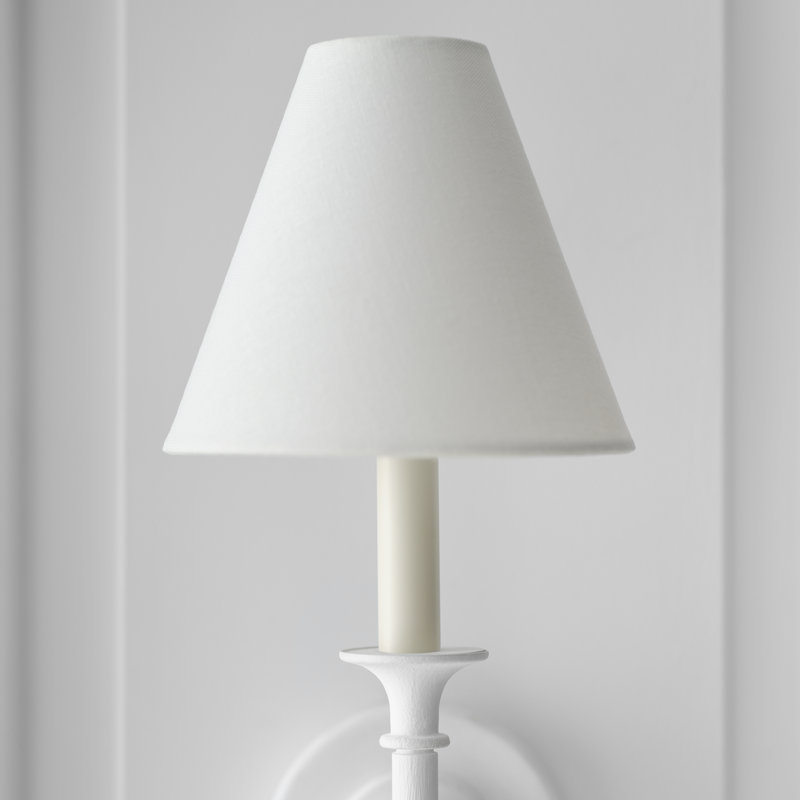 Thomas O'Brien Piaf Large Tail Sconce, Plaster White