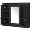 Armoire de salle de bain avec miroir, armoire à pharmacie murale avec 5 tablettes, armoire de rangement avec miroir-96370140