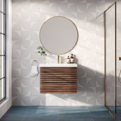 Sonata 30" Single Bathroom Vanity with Integrated White Acrylic Top