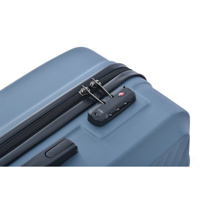 Ensemble de 3 valises durables avec roulettes pivotantes, serrure TSA et coque rigide en ABS pour un voyage léger dans des tailles de 20/24 / 28 pouces
