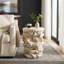 Table d'appoint en faux pierre MGO beige-602554669