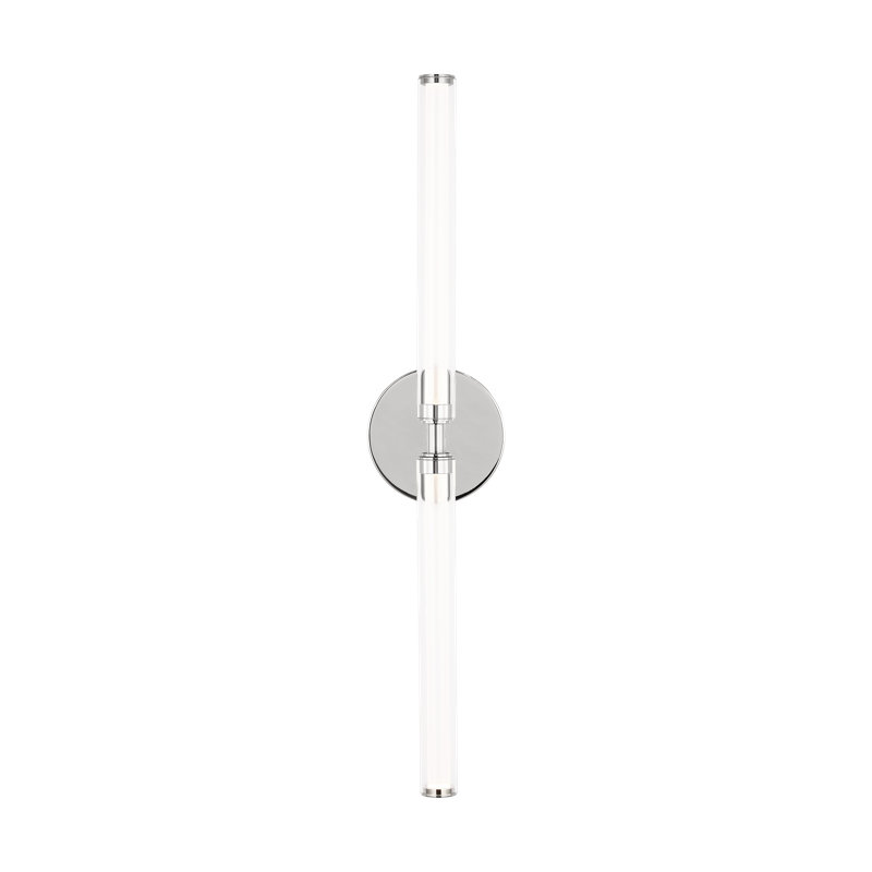 Poza 2 - Light LED Bath Sconce,  Polished Nickel, 5" H x 25.6" W x 2.8" D