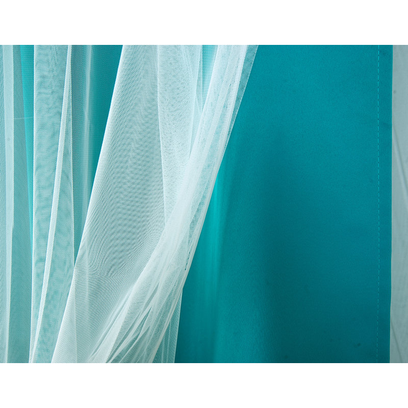 Paire de rideaux obscurcissant Hendrix, L 38 po x L 63 po, Turquoise