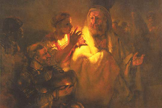 " Apostle Peter Denied Christ " by Rembrandt Van Rijn