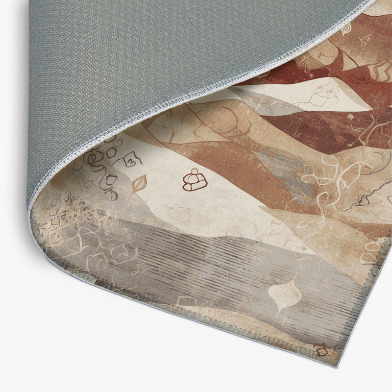 Terracotta Glow Indoor And Outdoor Area Rug, Rectangle 3' x 5'