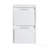 12" Bathroom Side Cabinet, 2-Soft Close Drawer, Float Mounting Design, Glossy White,(Kd-Packing)