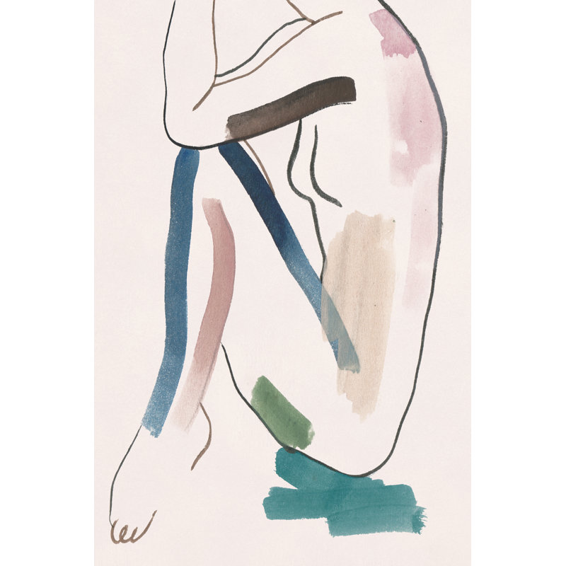Femme assise figure VI, H 18 po x l 12 po