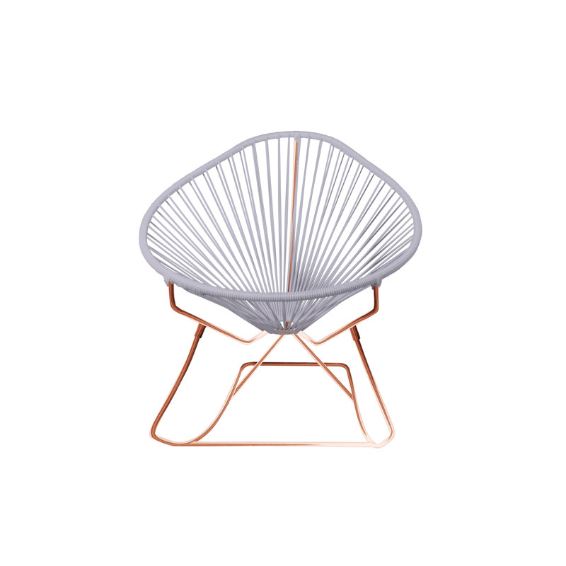 Chaise berçante intérieure / extérieure Acapulco, Transparent / cuivre
