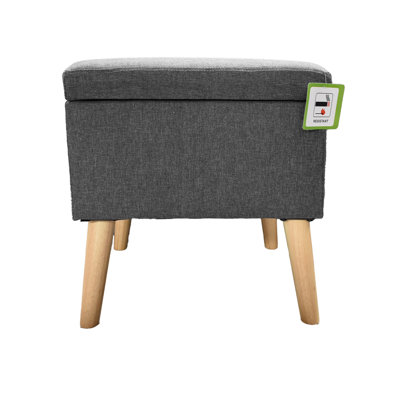 Allenhurst 45cm Wide Square Solid Colour Storage Ottoman with Storage