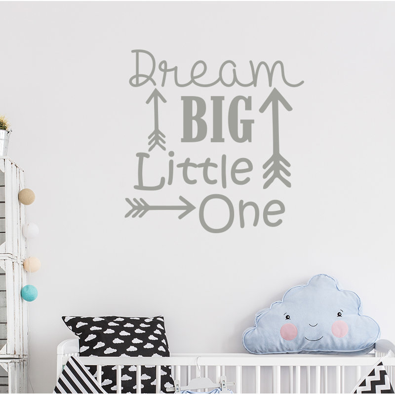 Décalcomanie murale big little rêve Baumeister, Argent métallique