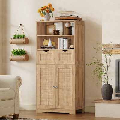 Armoire d'appoint en rotin 49,4 po Bolten
