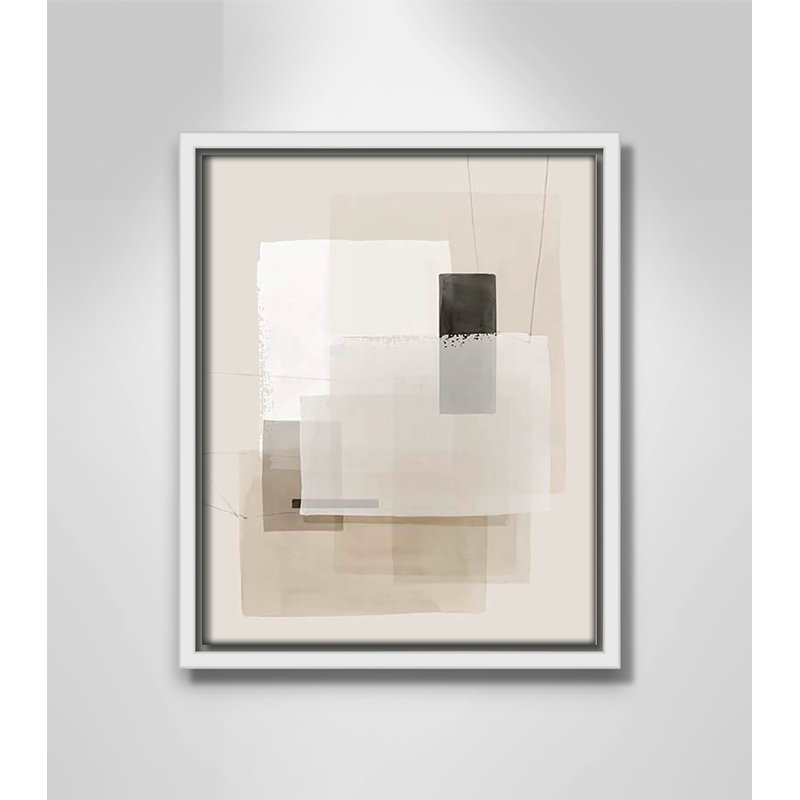 «Mystical Momentum II» par Hazel J, Pas de tapis, Cadre flottant blanc, H 11,5 po x l 9,5 po x P 2 po