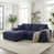 Dark Blue Polyester Blend selected