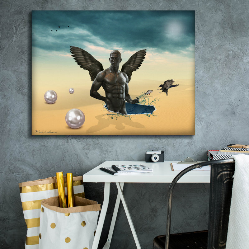«Desert» par Mark Ashkenazi, art mural sur toile, H 26 po x l 34 po x P 1,5 po
