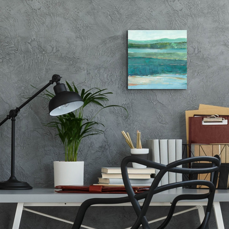«Layered Fields 2» par Ethan Harper, art mural en verre acrylique