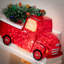 Veilleuse camion de Noël rouge 5 po