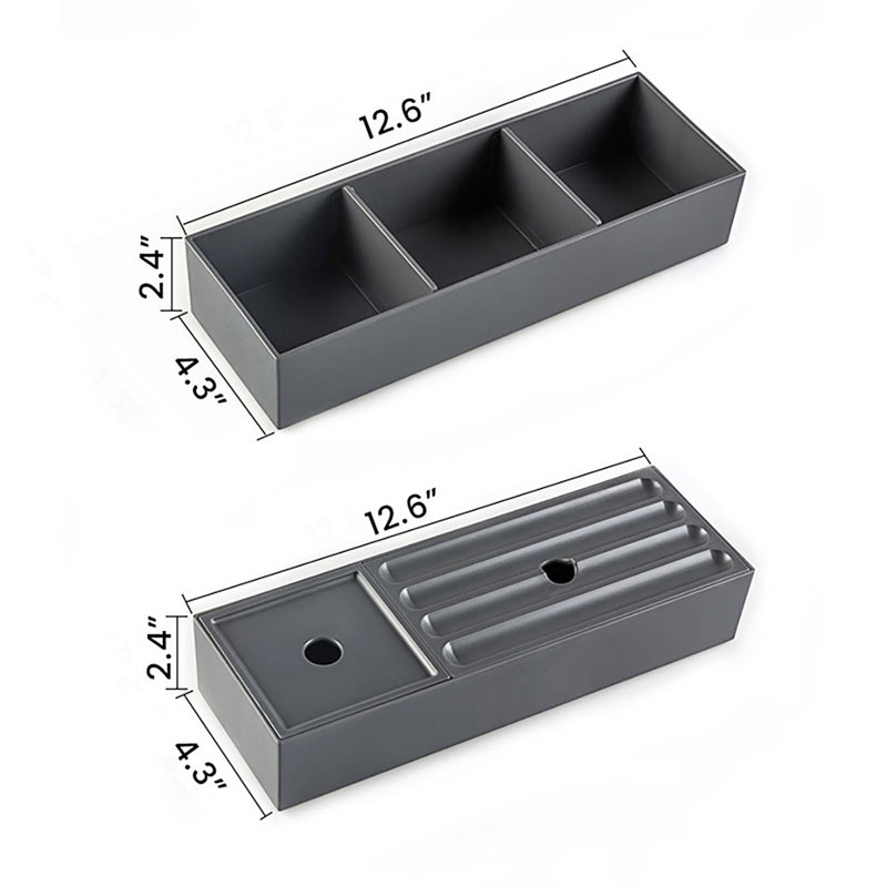 Meuble-lavabo flottant rayé avec lavabo en céramique, 30", Noir