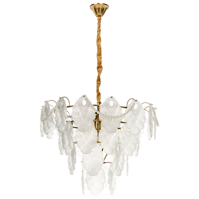 ACARIGUA Glass Brass Chandelier
