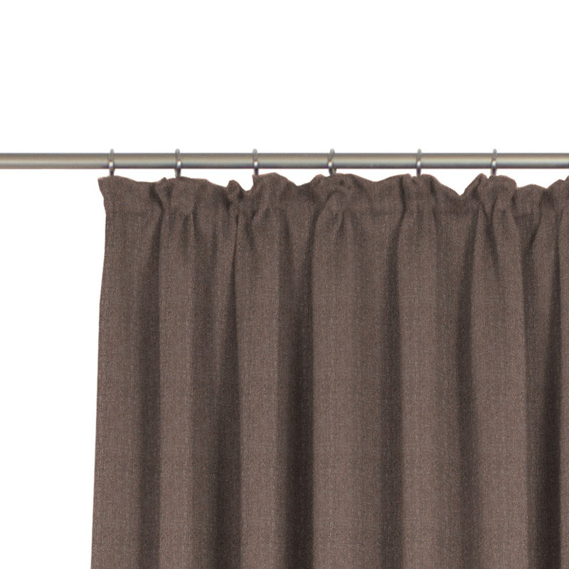 Torbole Polyester Blend Room Darkening Curtain Single Panel, Terra, 132cm wide x 305cm high