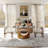 Hobart Modern Rectangular Sintered Stone Dining Table with Pedestal Base-666994729-654490487