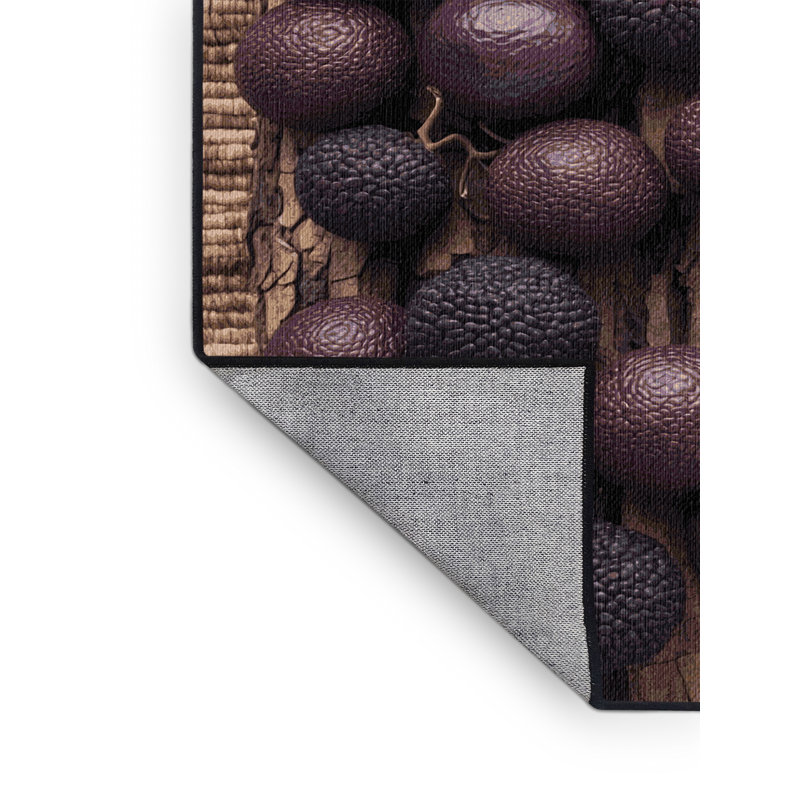  Tapis lavable à motif de fruits Jabuticaba, Carré 8 pi