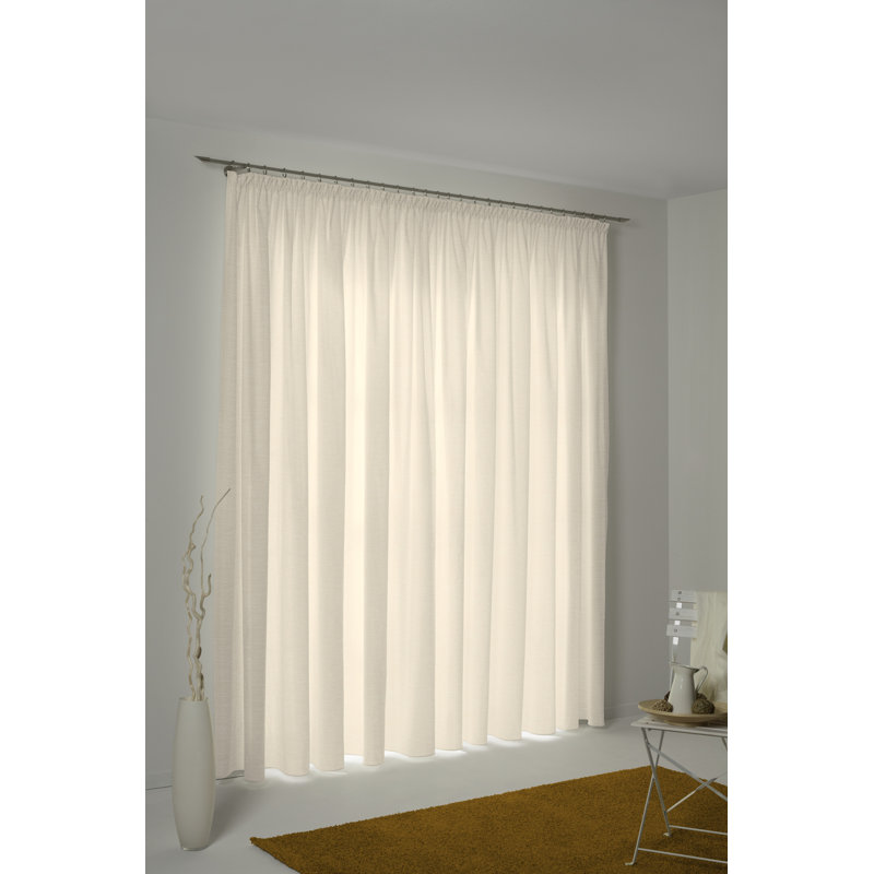Jaylene Room Darkening Single Curtain Panel, 270 W x 245 D cm, Beige