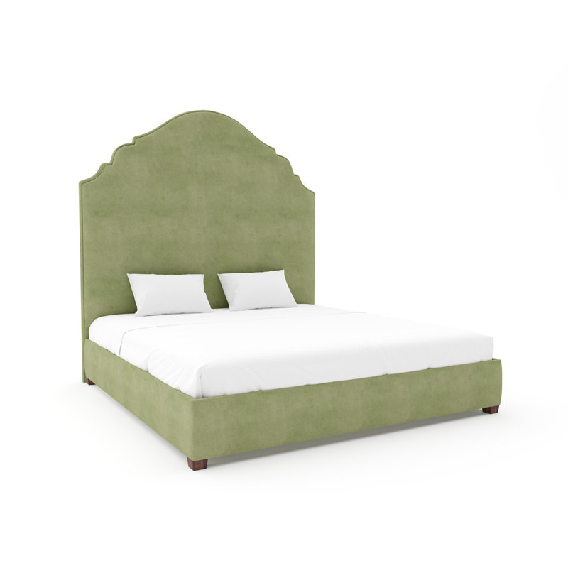 Hamilton Upholstered Bed, White, Maestro Ultra Performance Natural, King