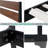 2-Pcs Bedroom Set – Solid Wood Platform Bed Frame & Matching Nightstand, Mid-Century Modern Scandinavian, 800 lbs Capacity, No Box Spring Needed-889326359-889326344