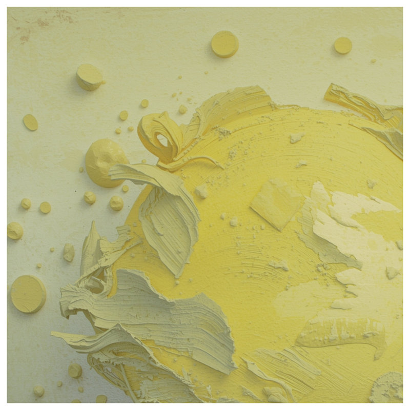 Couvertures texturées sphériques jaunes, L 50 po x H 60 po