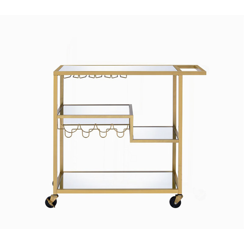 Mirrored Serving Cart