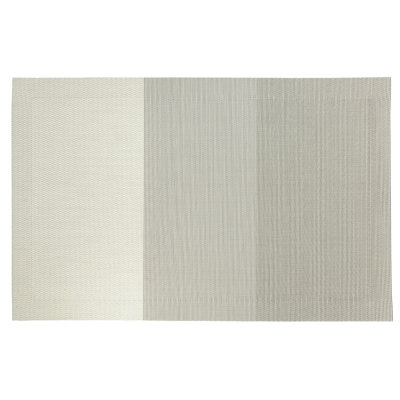 Napperon 4 pièces en PVC tissé bleu clair 12 x 18 - ensemble de 3