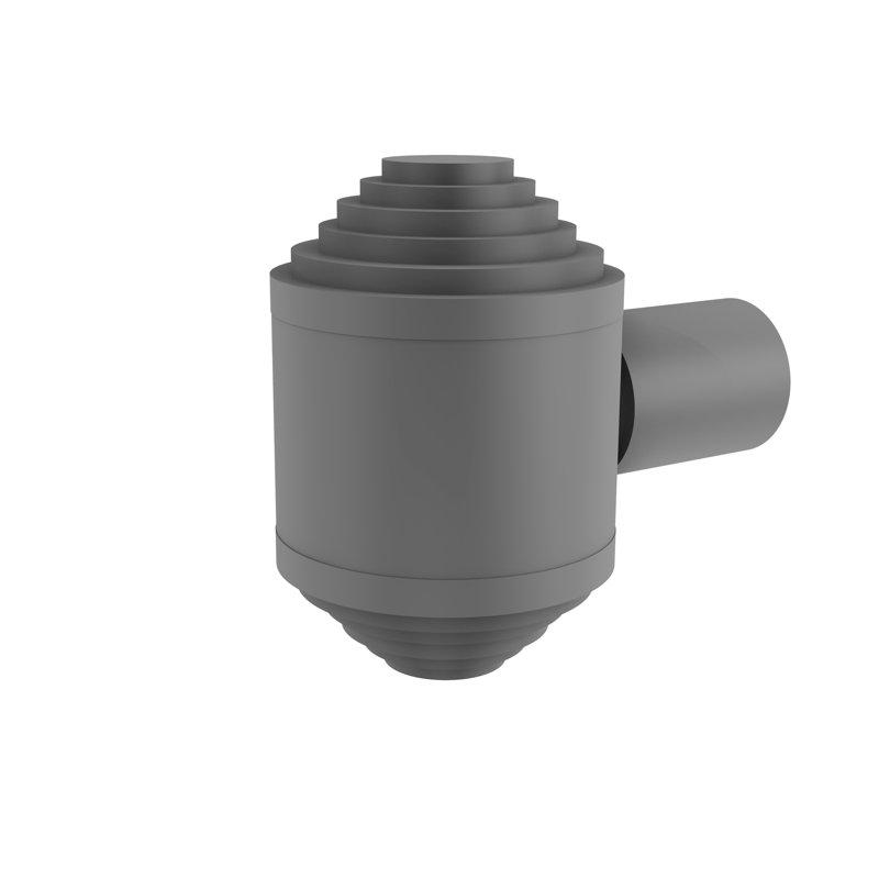 Bouton de longueur 1 1/2 po Beresford, Gris mat