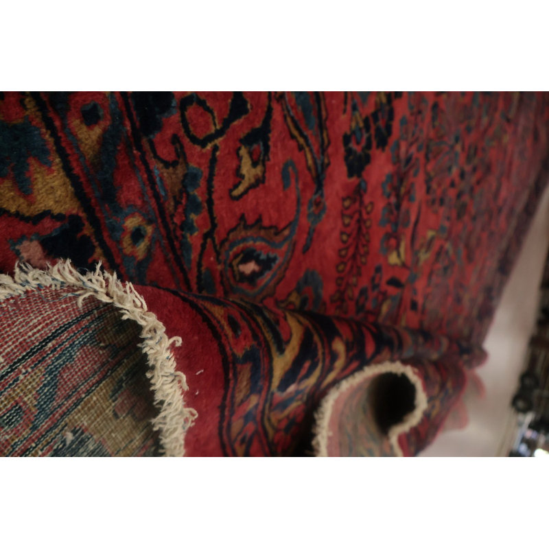 Tapis traditionnel antique 10 x 13 avec motif orné authentique