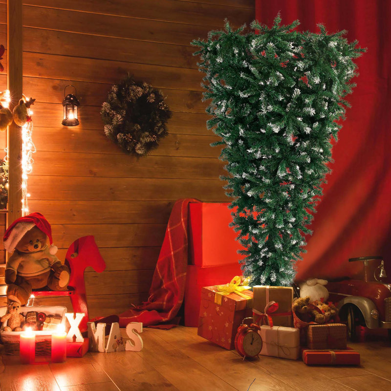 Arbre de Noël vert 7,4 pi envers