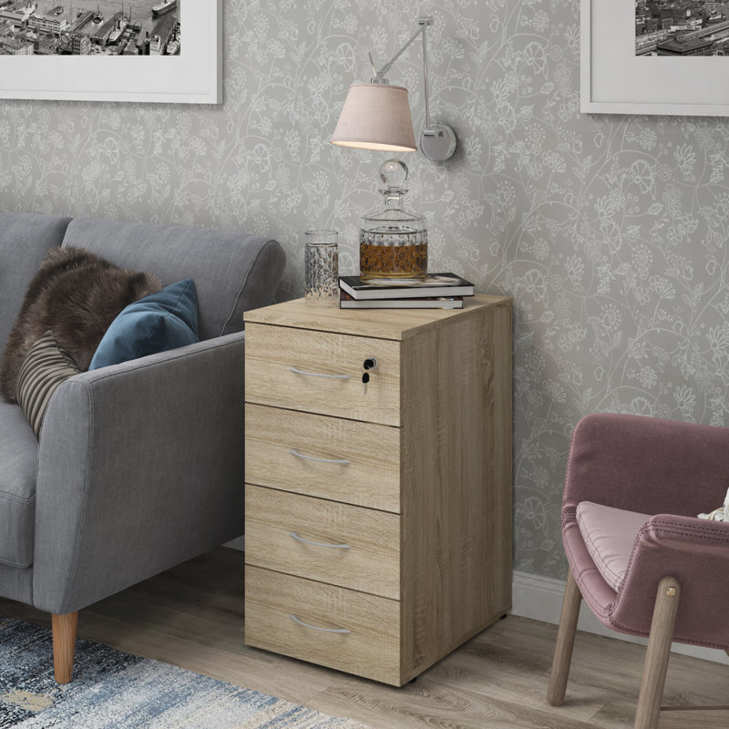 Elidi 40cm Wide 4 -Drawer File Cabinet