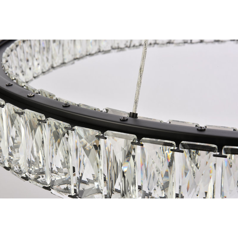 Sunderland - Light LED Pendant, Chrome, 3" H x 31" W x 31" D