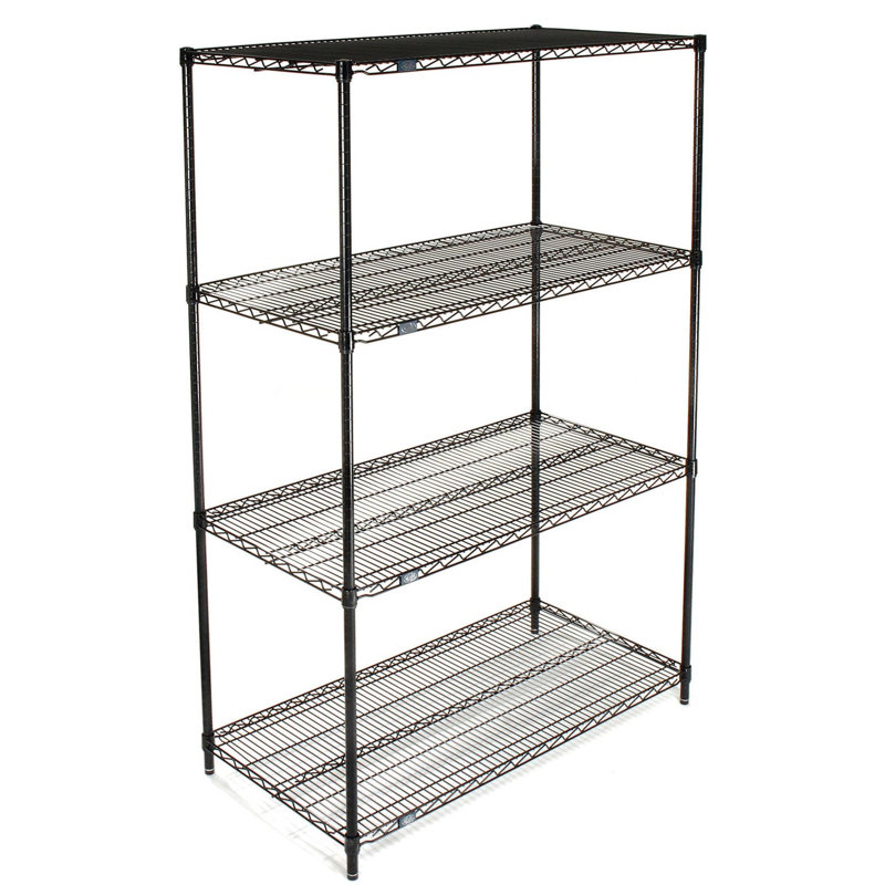 Étagère de démarrage, Époxy noir, H 74 po x l 30 po x P 24 po