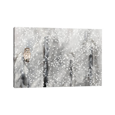 Snowy Habitat 1 Piece Wrapped Canvas Wall Art