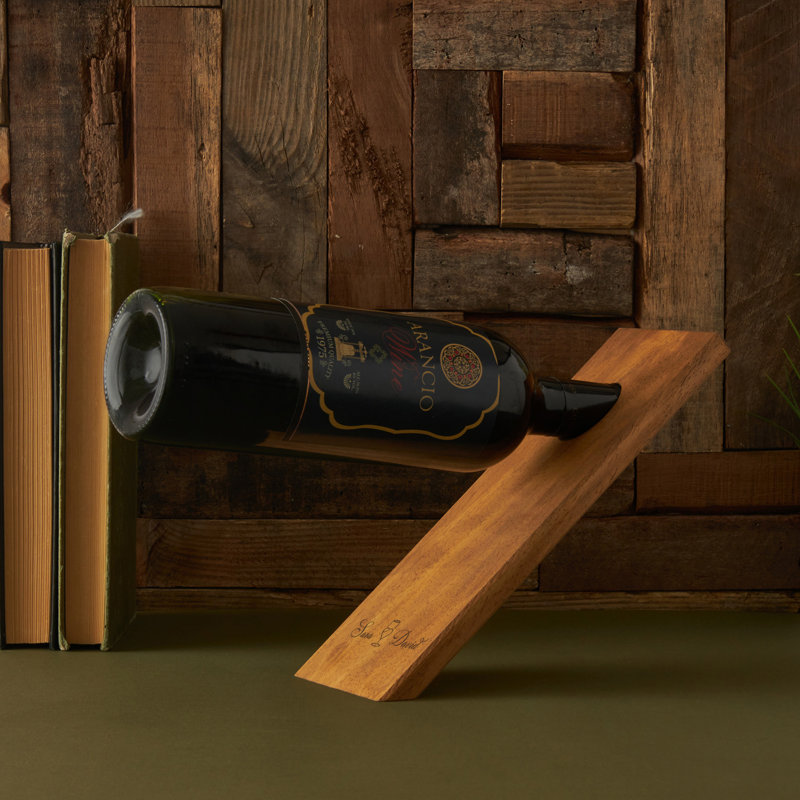 Tabletop Wine Bottle Rack in Brown, Yes